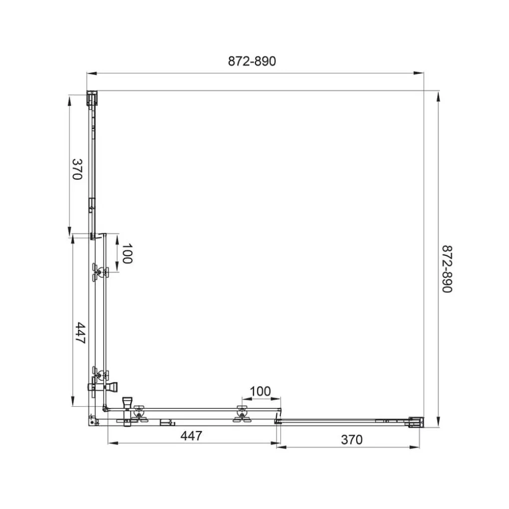 Душевая кабина Koller Pool Line CUBE 900x900 хром (1439642304)- Фото 3